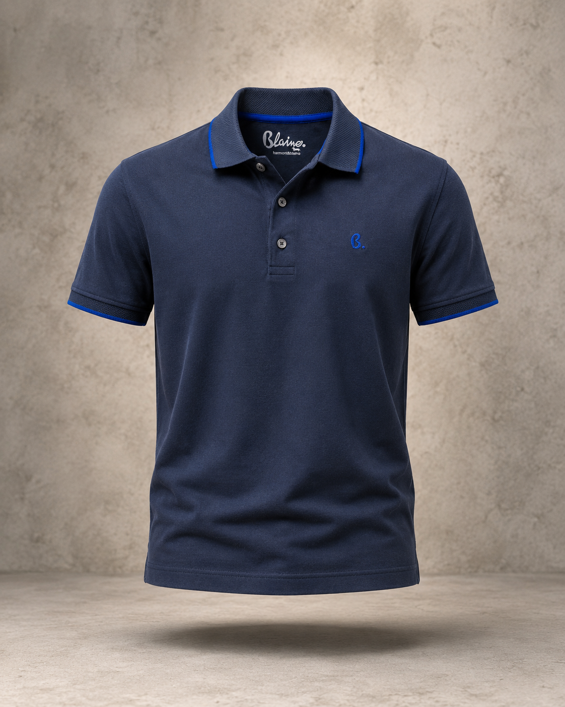Harmont & Blaine - Polo Élégant Bleu Marine