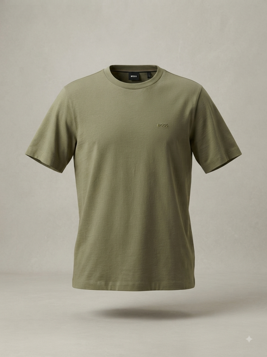 BOSS — T-Shirt Essential Vert Olive